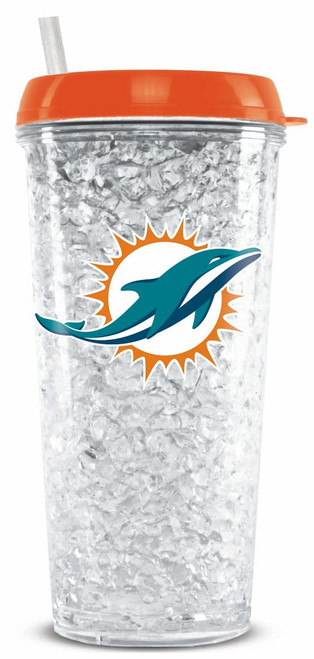 Miami Dolphins Crystal Freezer Tumbler