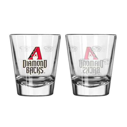 Arizona Diamondbacks Shot Glass - 2 Pack Satin Etch