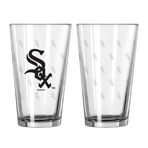 Chicago White Sox Glass Pint Satin Etch 2 Piece Set