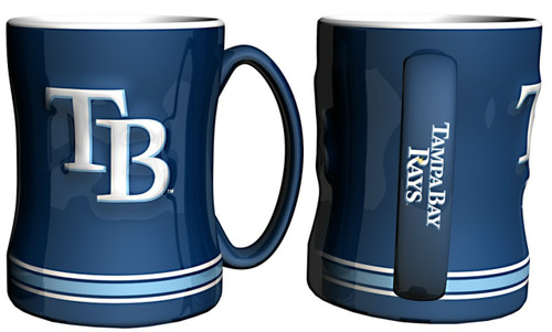 Tampa Bay Rays Coffee Mug - 14oz Sculpted Relief