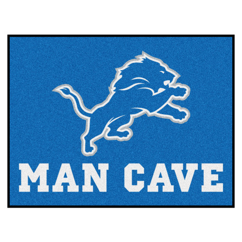 Detroit Lions Man Cave All-Star Lion Primary Logo Blue