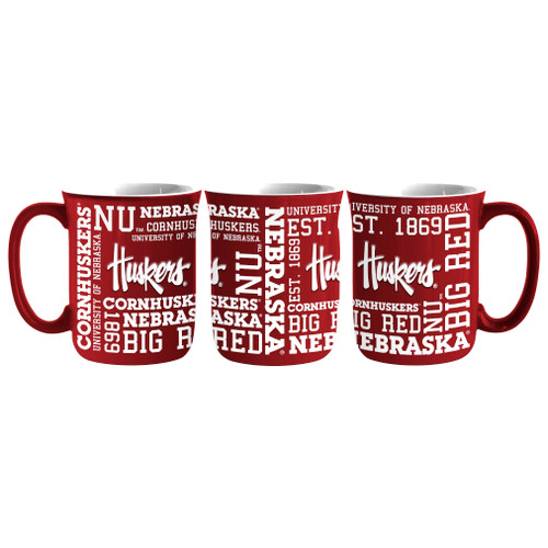 Nebraska Cornhuskers Coffee Mug 17oz Spirit Style