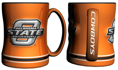 Oklahoma State Cowboys Coffee Mug - 14oz Sculpted Relief