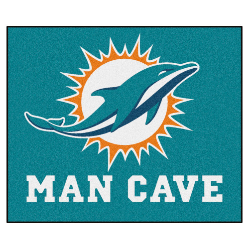 Miami Dolphins Man Cave Tailgater Dolphin Primary Logo Aqua