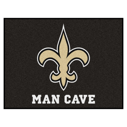 New Orleans Saints Man Cave All-Star Fleur-de-lis Primary Logo Black