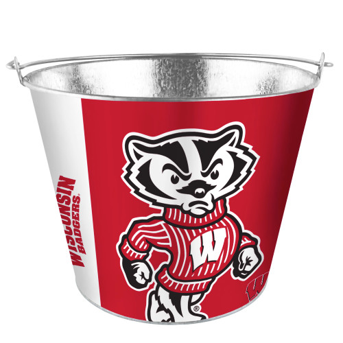 Wisconsin Badgers Bucket 5 Quart Hype Design