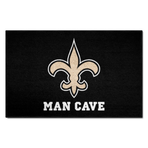 New Orleans Saints Man Cave Starter Fleur-de-lis Primary Logo Black