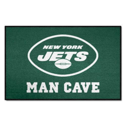 New York Jets Man Cave Starter Oval Jets Primary Logo Green