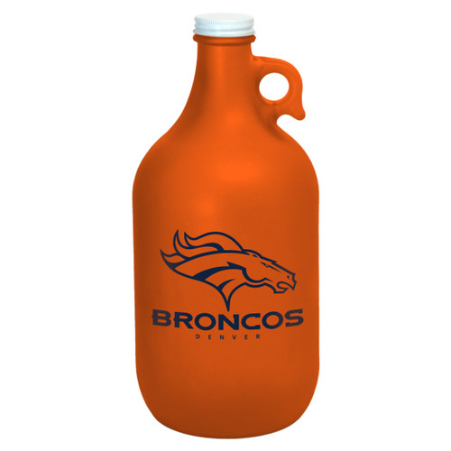 Denver Broncos Growler 64oz Frosted Orange