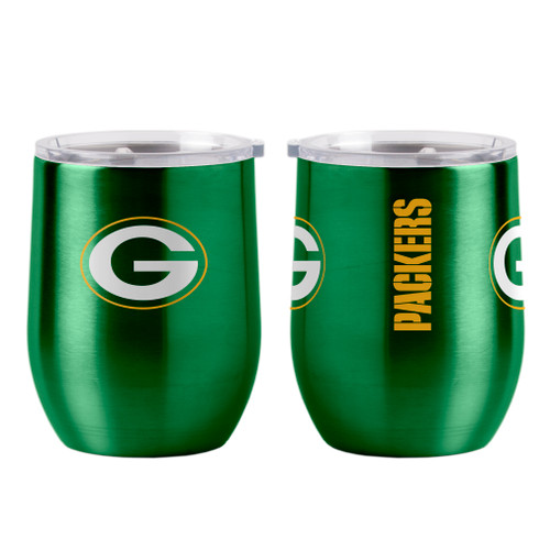 Green Bay Packers Travel Tumbler 16oz Ultra Curved Beverage