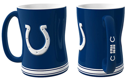 Indianapolis Colts Coffee Mug - 14oz Sculpted Relief