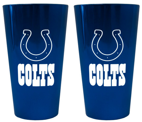 Indianapolis Colts Lusterware Pint Glass - Set of 2