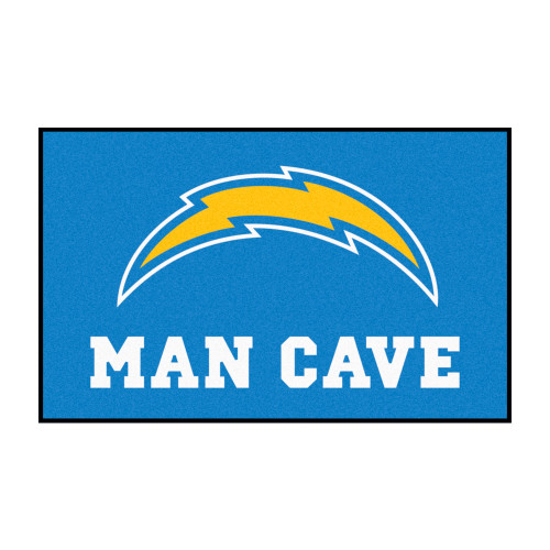 Los Angeles Chargers Man Cave UltiMat Bolt Primary Logo Navy