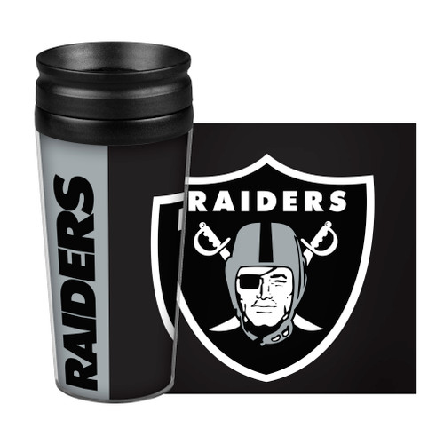 Las Vegas Raiders Travel Mug 14oz Full Wrap Style Hype Design Alternate