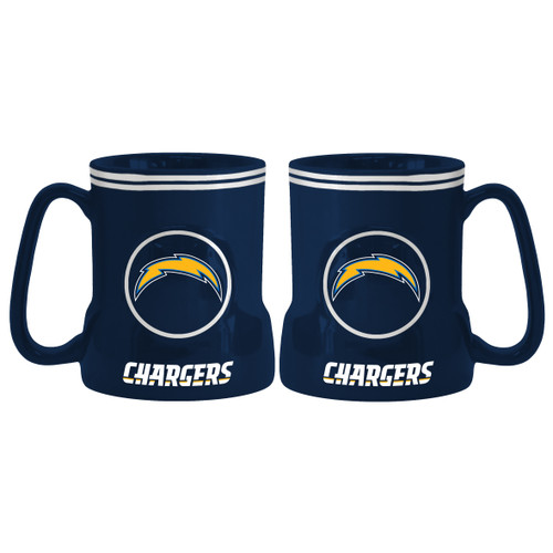 Los Angeles Chargers Coffee Mug 18oz Game Time Style