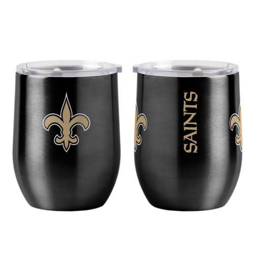 New Orleans Saints Travel Tumbler 16oz Ultra Curved Beverage