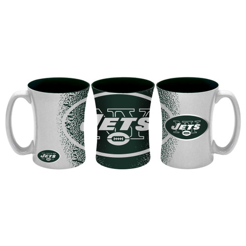 New York Jets Coffee Mug 14oz Mocha Style