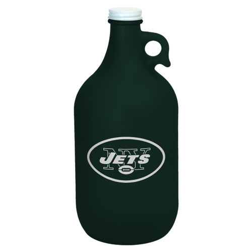 New York Jets Growler 64oz Frosted Green