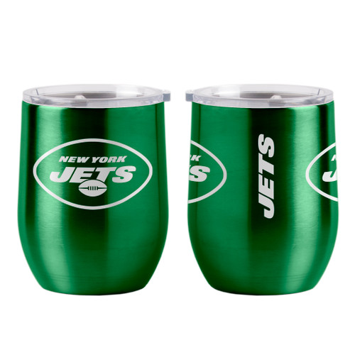 New York Jets Travel Tumbler 16oz Ultra Curved Beverage