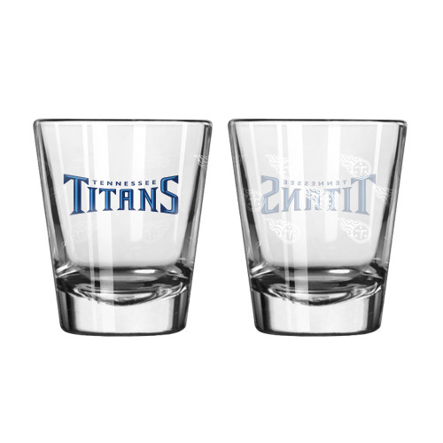 Tennessee Titans Shot Glass - 2 Pack Satin Etch