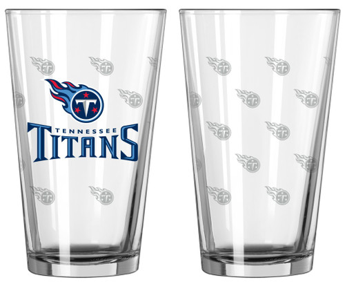 Tennessee Titans Satin Etch Pint Glass Set