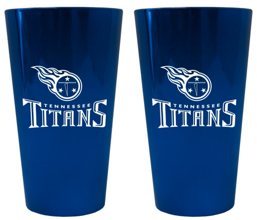 Tennessee Titans Lusterware Pint Glass - Set of 2