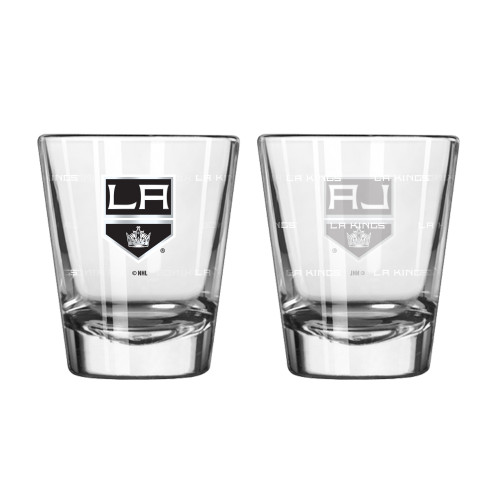 Los Angeles Kings Shot Glass - 2 Pack Satin Etch