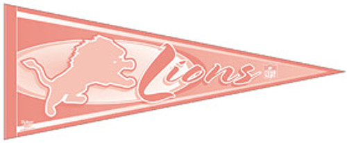 Detroit Lions Pennant - Pink