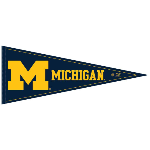 Michigan Wolverines Pennant 12x30 Classic Style