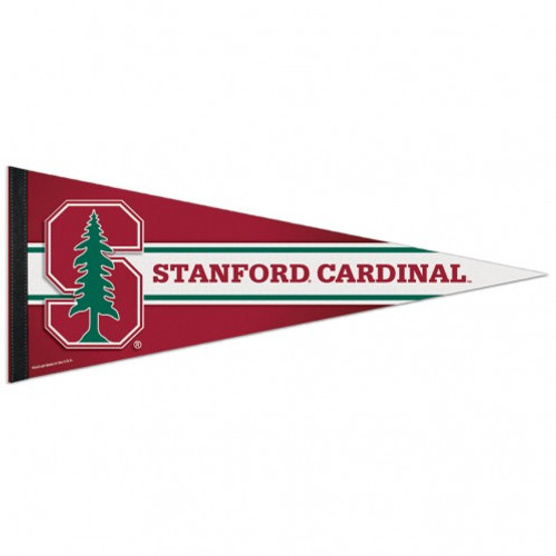 Stanford Cardinal Pennant 12x30 Premium Style