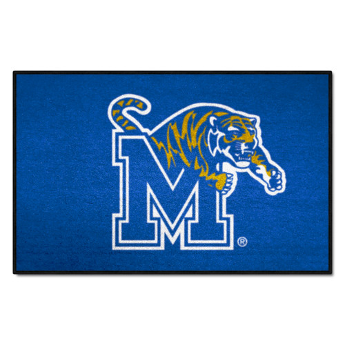 University of Memphis - Memphis Tigers Starter Mat M Tiger Primary Logo Gray