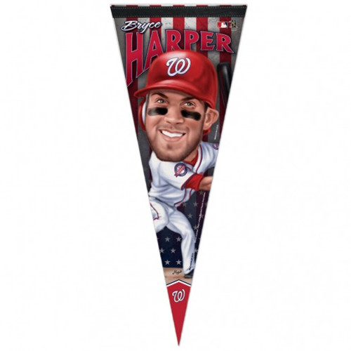 Washington Nationals Pennant 12x30 Premium Style Bryce Harper Design