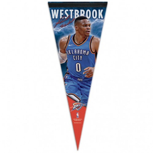 Oklahoma City Thunder Pennant 12x30 Premium Style Russell Westbrook Design