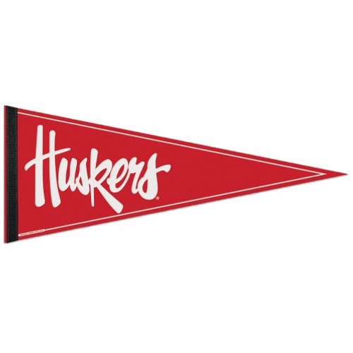 Nebraska Cornhuskers Pennant 12x30 Huskers Design - New
