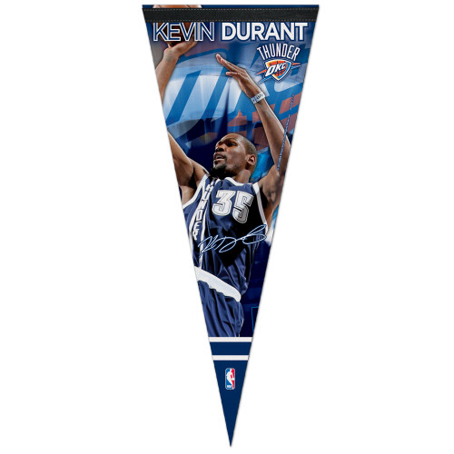 Oklahoma City Thunder Pennant 12x30 Premium Style Kevin Durant Design