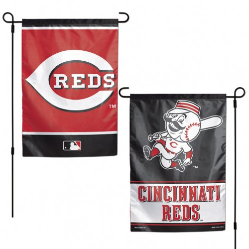 Cincinnati Reds Flag 12x18 Garden Style 2 Sided