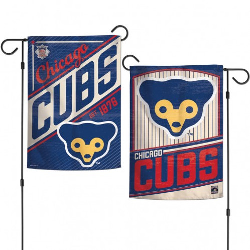 Chicago Cubs Flag 12x18 Garden Style Cooperstown Design