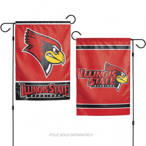 Illinois State Redbirds Flag 12x18 Garden Style 2 Sided