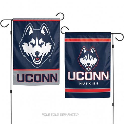 Connecticut Huskies Flag 12x18 Garden Style 2 Sided