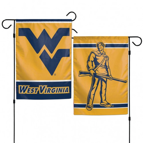 West Virginia Mountaineers Flag 12x18 Garden Style 2 Sided