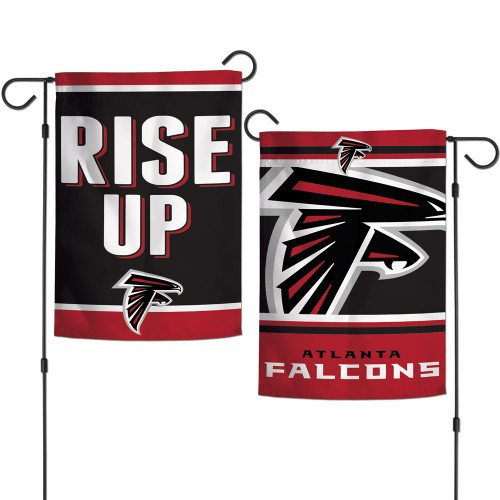 Atlanta Falcons Flag 12x18 Garden Style 2 Sided Slogan Design
