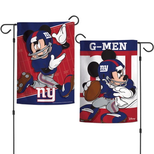 New York Giants Flag 12x18 Garden Style 2 Sided Disney
