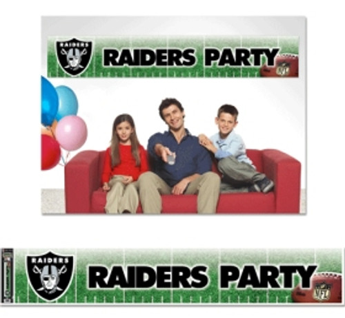 Las Vegas Raiders Banner 12x65 Party Style