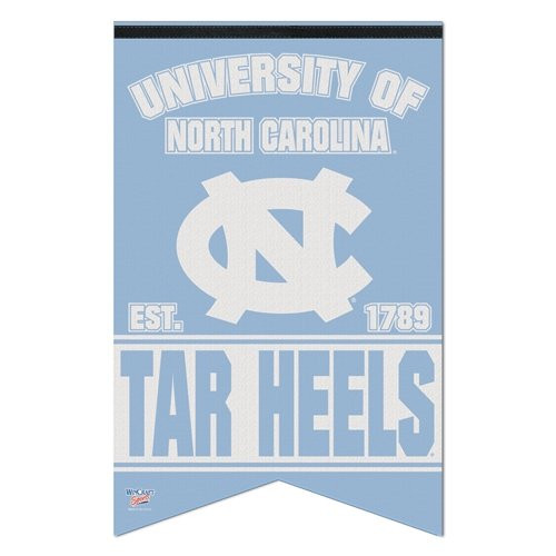 North Carolina Tar Heels Banner 17x26 Pennant Style Premium Felt