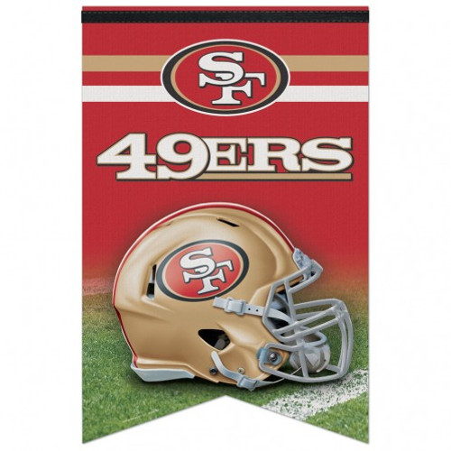 San Francisco 49ers Banner 17x26 Pennant Style Premium Felt