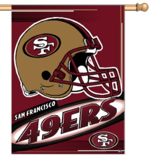 San Francisco 49ers Banner 27x37 Vertical Logo Design