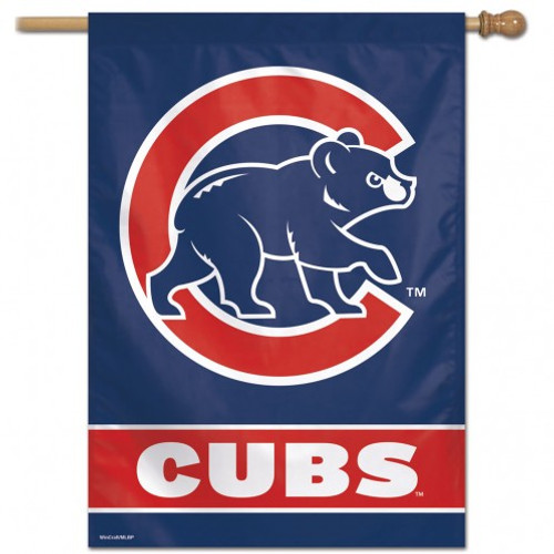 Chicago Cubs Banner 28x40 Vertical