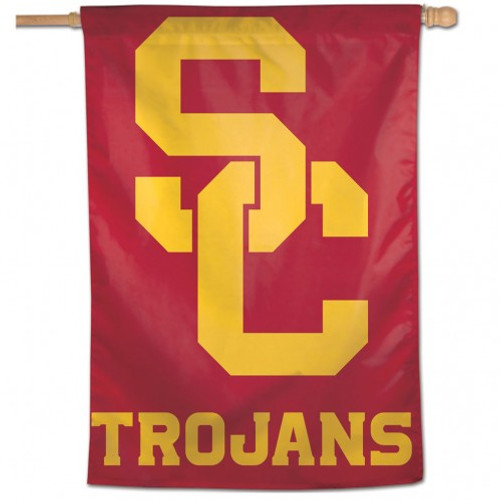 USC Trojans Banner 28x40 Vertical Logo Design