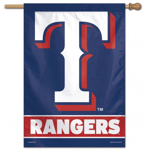 Texas Rangers Banner 28x40 Vertical Alternate Design