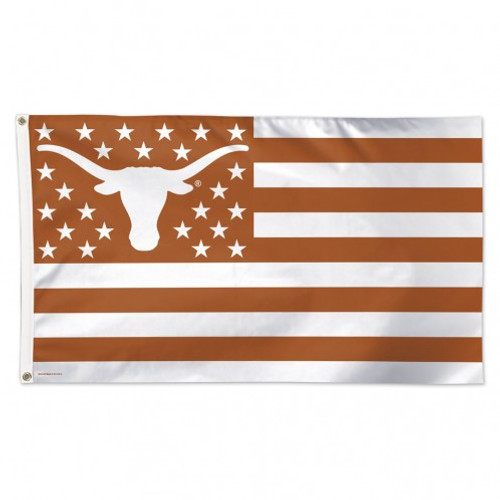 Texas Longhorns Flag 3x5 Deluxe Style Stars and Stripes Design
